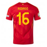 Camisa de time de futebol Espanha Rodri Hernandez #16 Replicas 1º Equipamento Europeu 2024 Manga Curta
